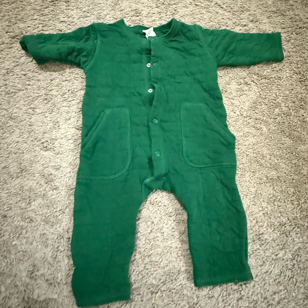 H&M Green Kids Footie One Piece